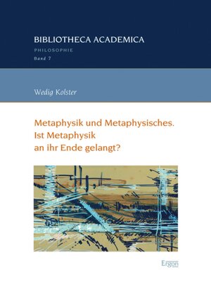 cover image of Metaphysik und Metaphysisches